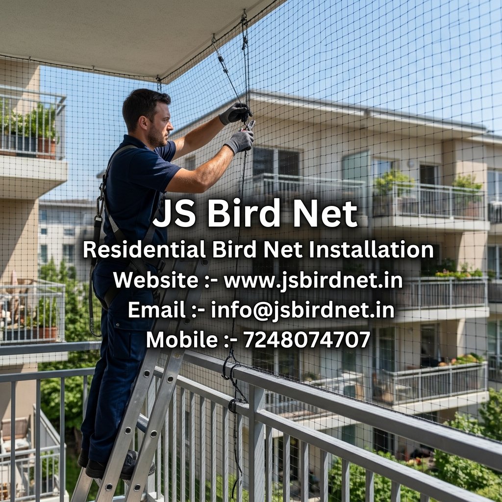 Residential Bird Net Installation